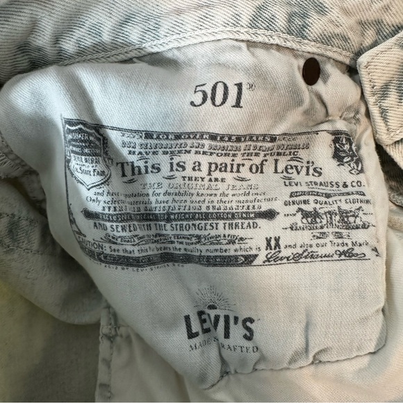 Levi’s Made & Crafted 501 Original High Rise Straight Leg Women’s Jeans Size 31 - Picture 8 of 15